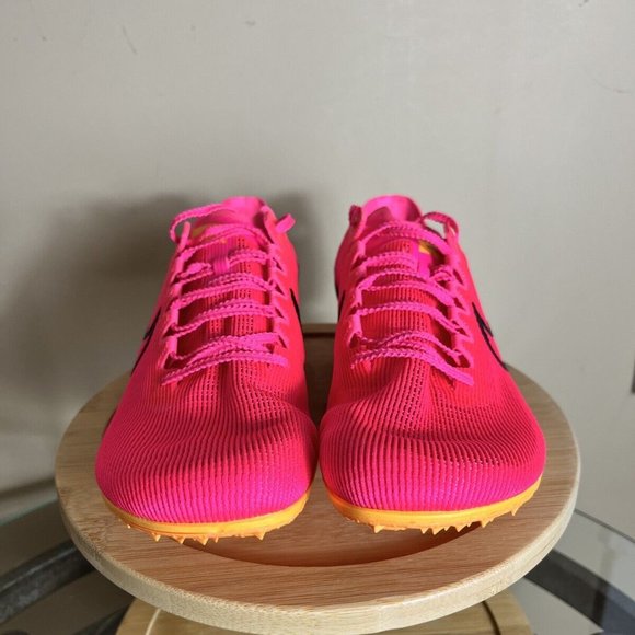 Nike Zoom Mamba 6‎ 'Hyper Pink Orange' Track Spikes Shoes DR2733-600 Mens Sz 8.5 - Picture 2 of 8